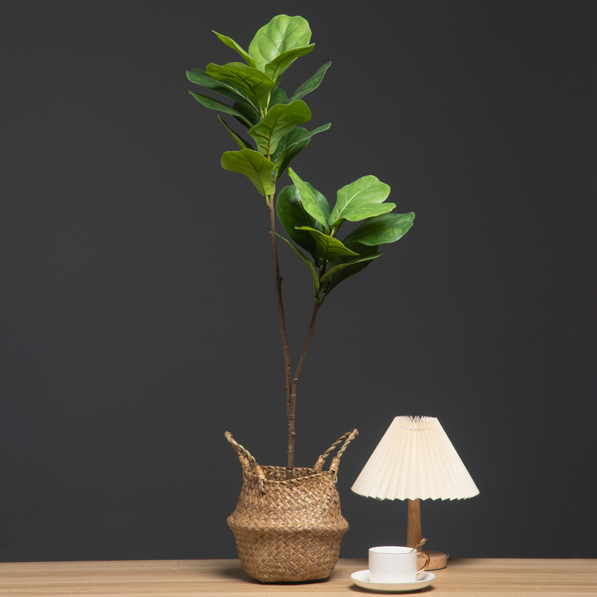 103 ซม./132 ซม.ประดิษฐ์ Ficus  - Rubber Plant Ficus บทวิจารณ์และราคา