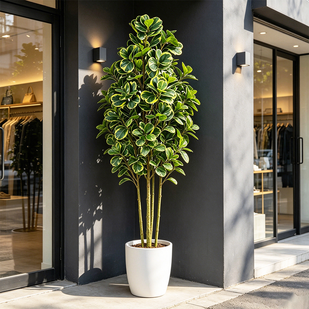 ต้นไทรประดิษฐ์ขนาด 76 ซม./115  - Rubber Plant Ficus บทวิจารณ์และราคา
